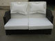 Outdoor Pool Rattan Expansion Daybed , Resin Wicker Furniture